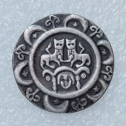 DE72 Germany Denier Bracteate Hartwig II of Hirnheim 1202-1208 Silver Plated Copy Coins