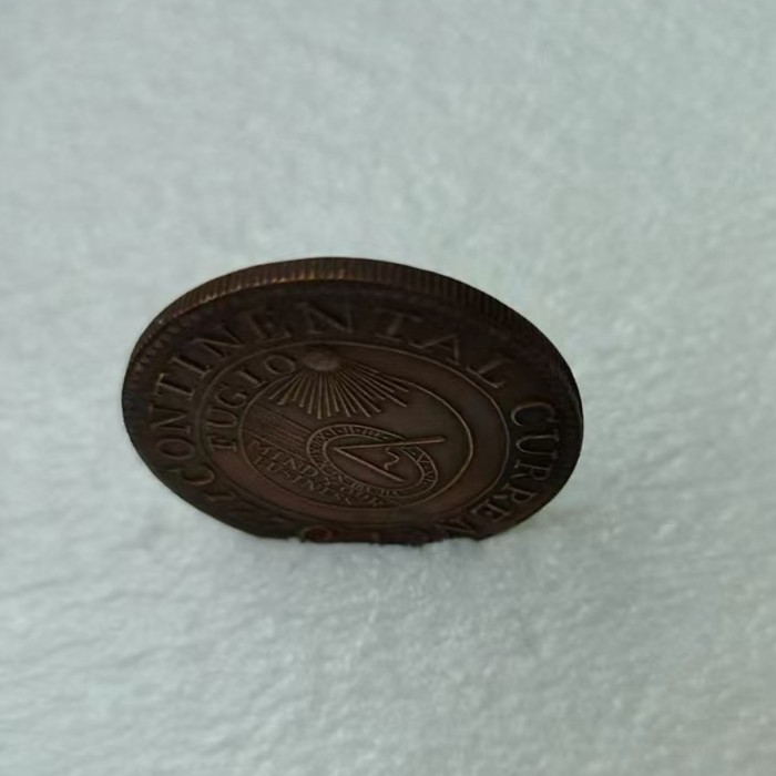 US 1776 The Continental Dollar Silver Plated Copy Coin