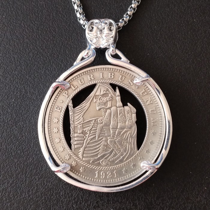 USA Cut Coin One Dollar Amazing Art Hollow Out Metal Craft Collectible 253