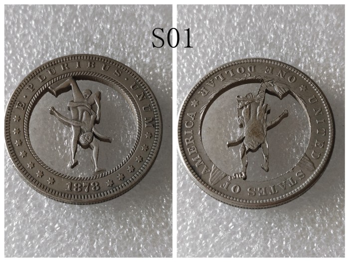USA Cut Coin One Dollar Amazing Art Hollow Out Craft Collectible
