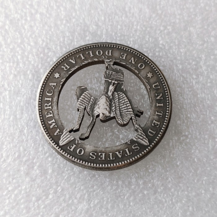 USA Cut Coin One Dollar Amazing Art Hollow Out Craft Collectible
