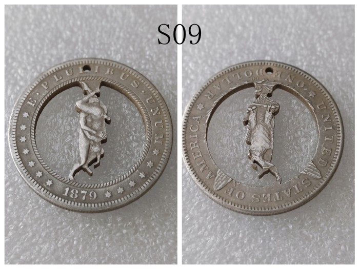 USA Cut Coin One Dollar Amazing Art Hollow Out Craft Collectible