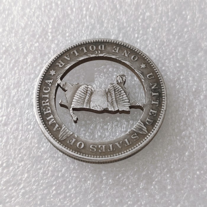 USA Cut Coin One Dollar Amazing Art Hollow Out Craft Collectible