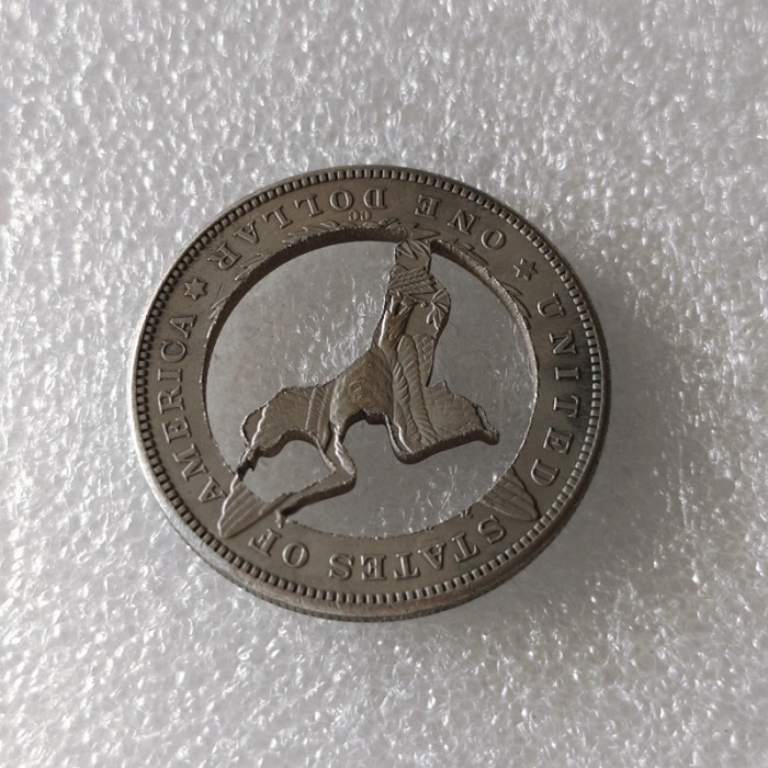 USA Cut Coin One Dollar Amazing Art Hollow Out Craft Collectible