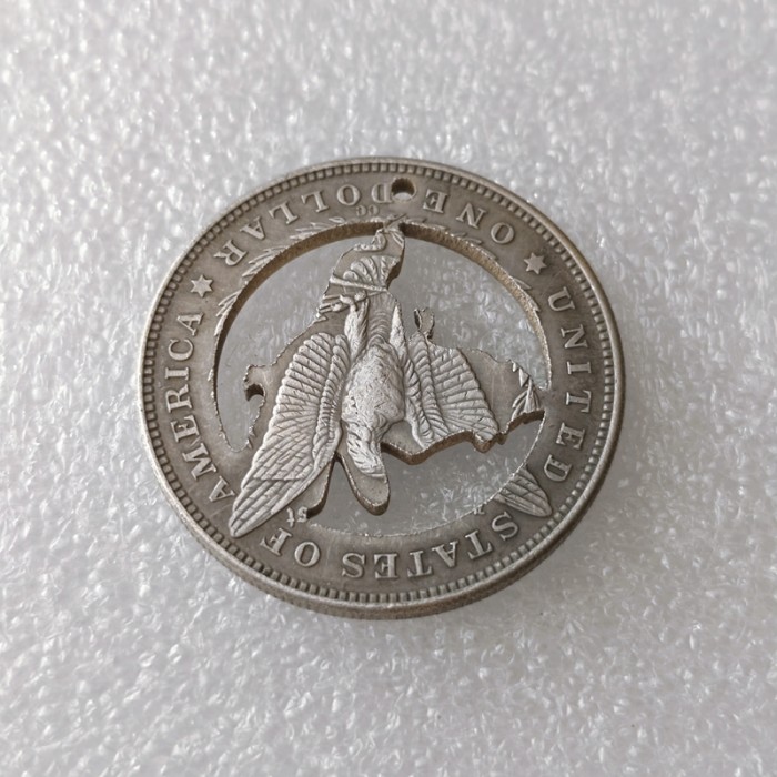 USA Cut Coin One Dollar Amazing Art Hollow Out Craft Collectible