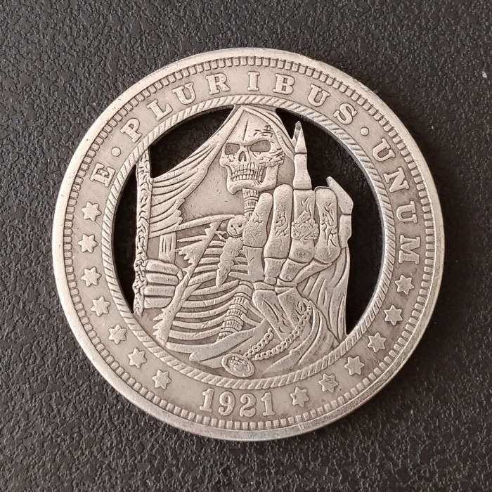 USA Cut Coin One Dollar Amazing Art Hollow Out Metal Craft Collectible 253