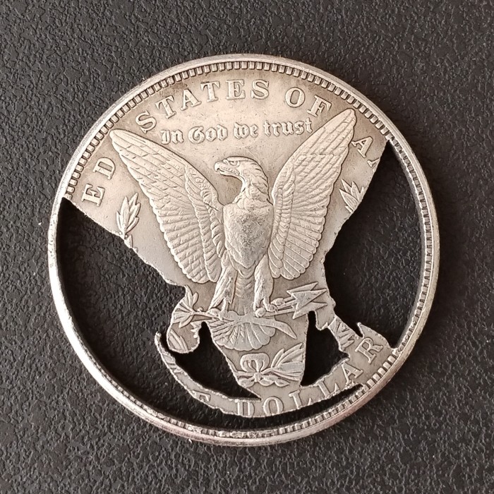 USA Cut Coin One Dollar Amazing Art Hollow Out Metal Craft Collectible 279