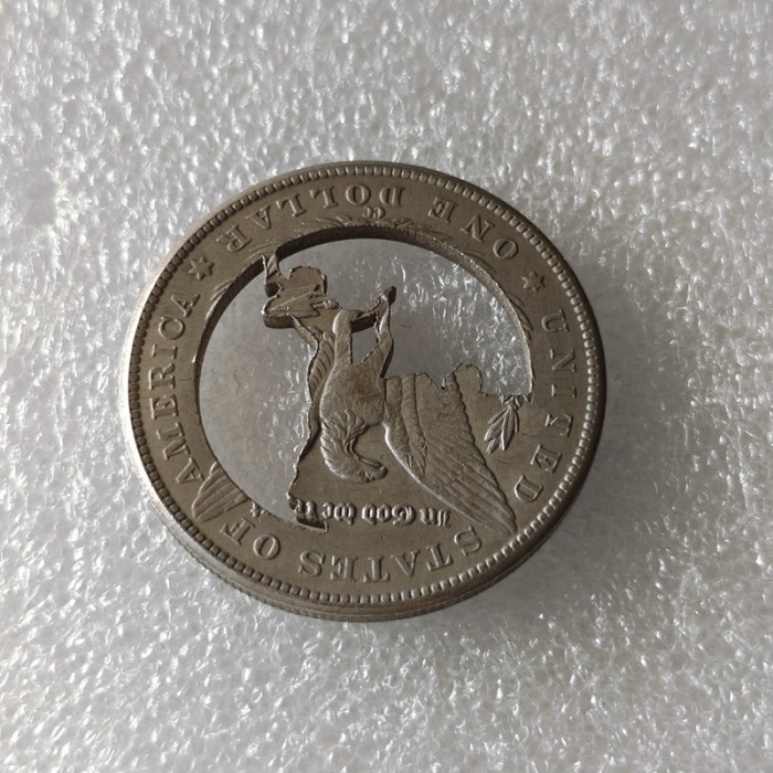 USA Cut Coin One Dollar Amazing Art Hollow Out Craft Collectible