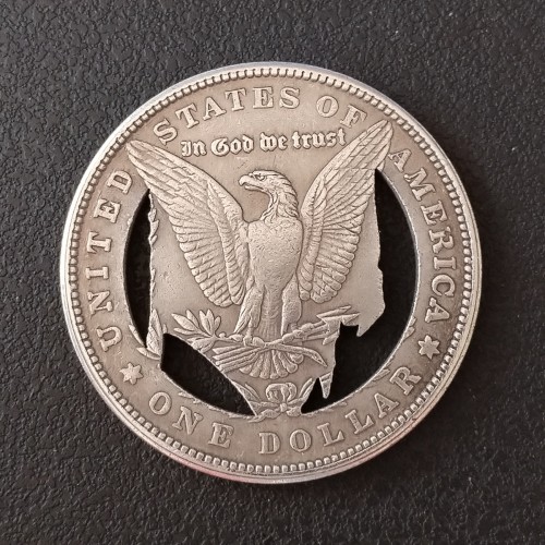 USA Cut Coin One Dollar Amazing Art Hollow Out Metal Craft Collectible 253