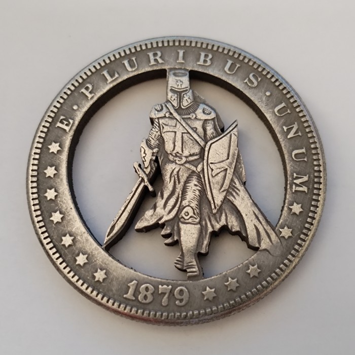 Copy USA Cut Coin One Dollar Amazing Art Hollow Out Metal Craft Collectible 86