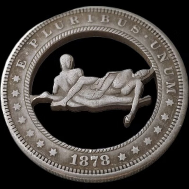 USA Cut Coin One Dollar Amazing Art Hollow Out Craft Collectible
