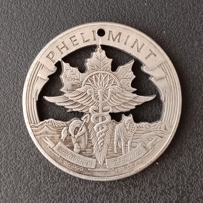 USA Cut Coin One Dollar Amazing Art Hollow Out Metal Craft Collectible 245