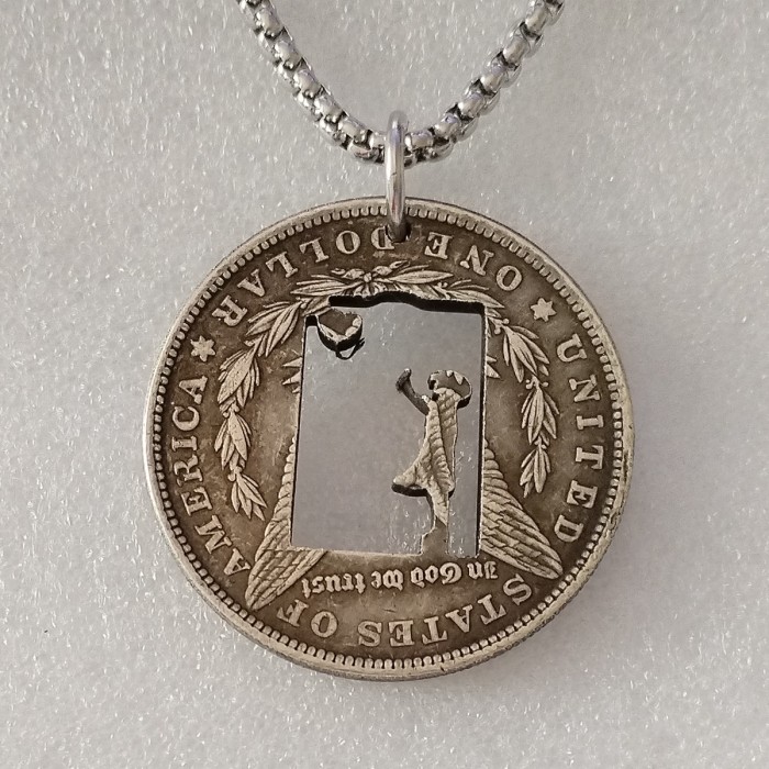 USA Cut Coin One Dollar Amazing Art Hollow Out Metal Craft Collectible 256