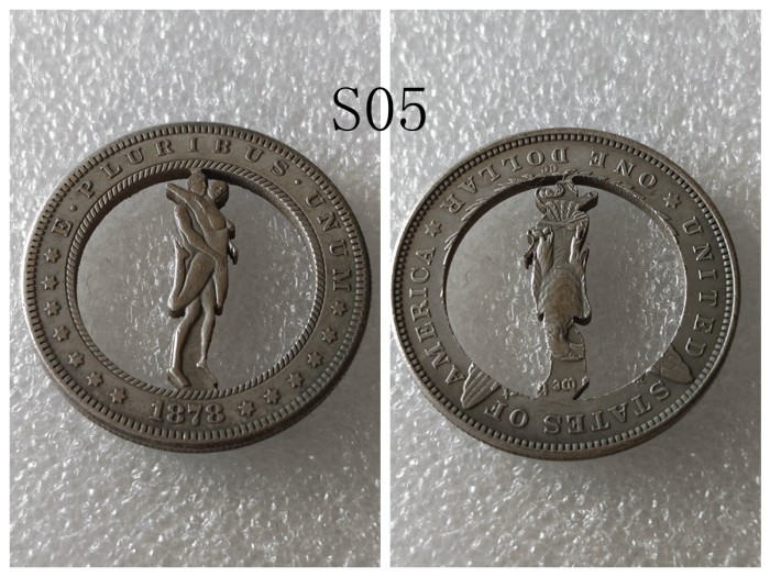 USA Cut Coin One Dollar Amazing Art Hollow Out Craft Collectible