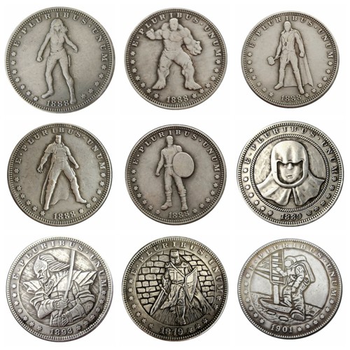 Mixed Random American Hobo 1000 pcs Diameter 19mm-38mm