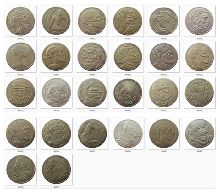 Mixed Random American Hobo 1000 pcs Diameter 19mm-38mm