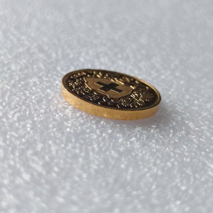 Copy Switzerland 20 Frs 1935 Gold Plated Creative Copy Coin