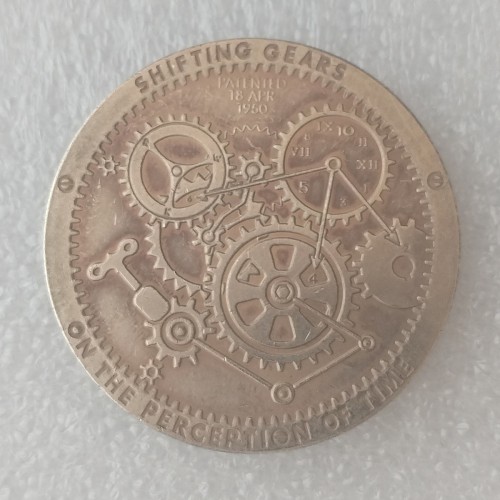 HB(334) US Morgan Silver Plated Dollar Magic Skeleton Copy Coin