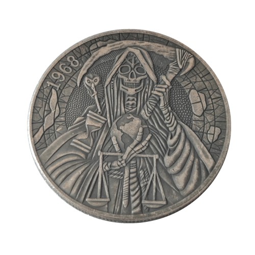 HB(337) US Morgan Silver Plated Dollar Magic Skeleton Copy Coin