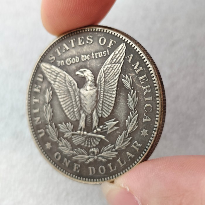 HB(339) US Morgan  Hobo Silver Plated Dollar  Copy Coin