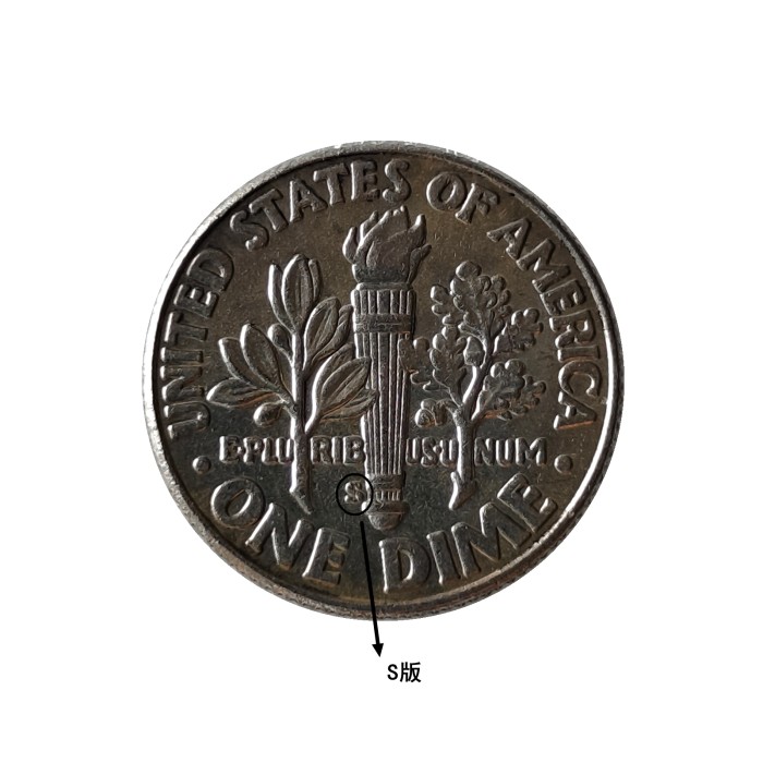 US 1946-1950 P/D/S Roosevelt Dime Silver Plated Copy Coin