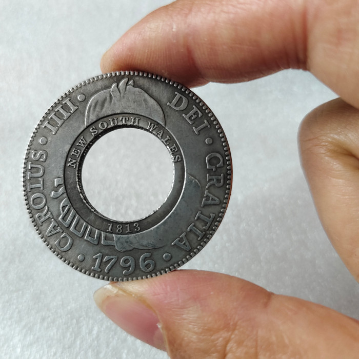 Australia 5 Shillings 1796-1813 Silver Plated Copy Coins 40.3mm