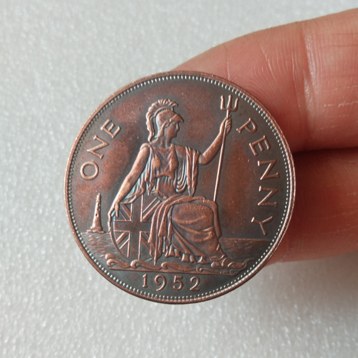 1949 ,1950，1951，1952 United Kingdom 1 Penny - George VI Copper Copy Coins