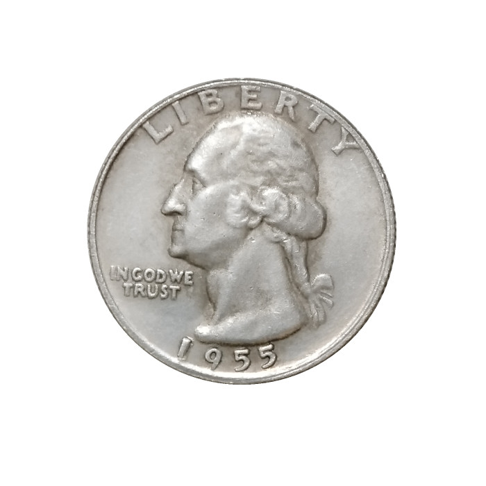 US Coins 1955 P/D Washington Quarter Dollar Silver Plated Copy Coin
