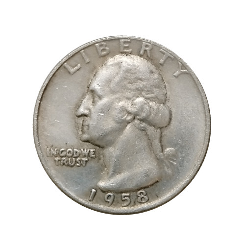 US Coins 1958 P/D Washington Quarter Dollar Silver Plated Copy Coin