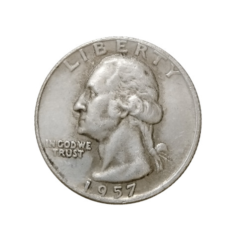 US Coins 1957 P/D Washington Quarter Dollar Silver Plated Copy Coin