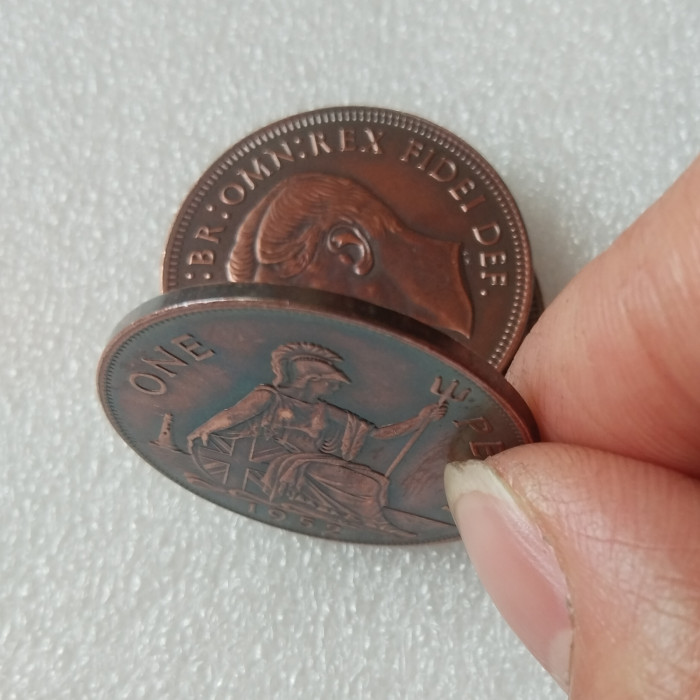 1949 ,1950，1951，1952 United Kingdom 1 Penny - George VI Copper Copy Coins