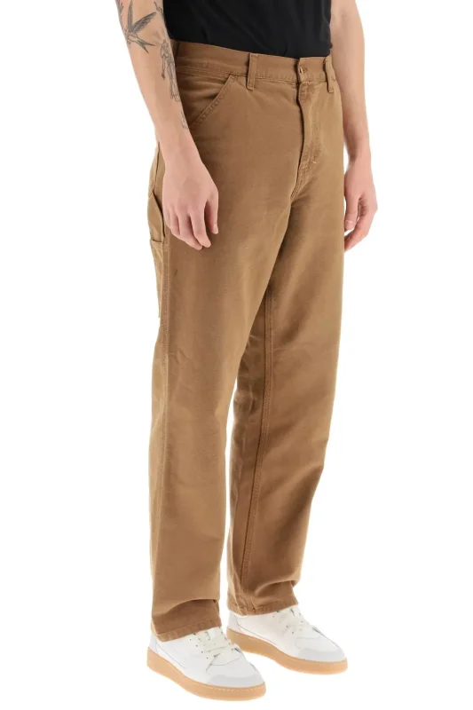 CARHARTT WIP-Pantaloni Single Knee Pant Cotton