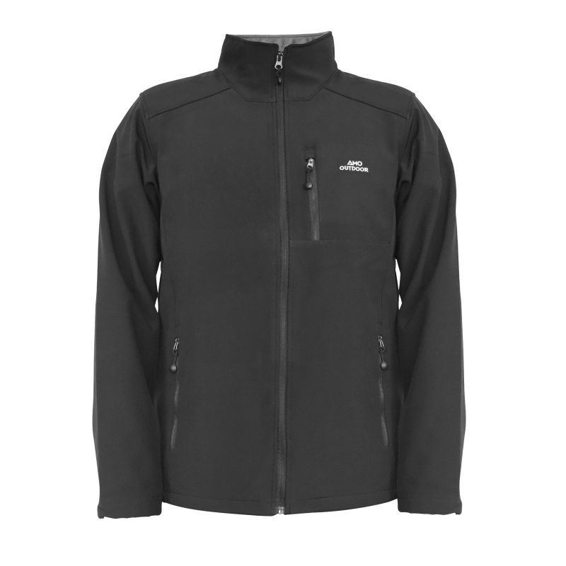 AMO OUTDOOR-Unisex durable outdoor shell jacket-black