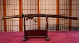 Crab Koshirae Tamahagene Katana (金虫喰塗鞘) by Zsey