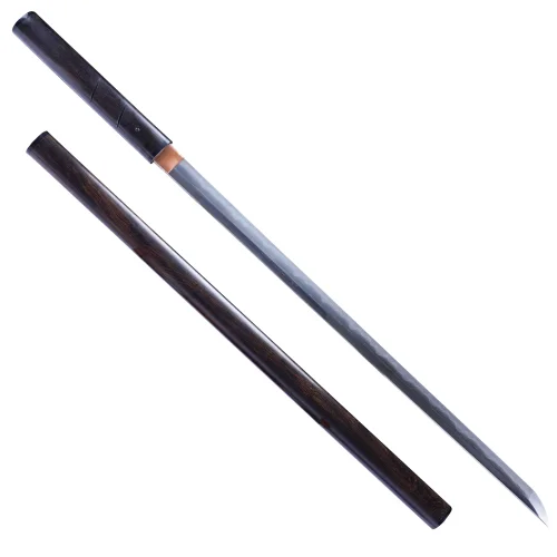 Ebony Shirasaya Katana （Folded Steel Clay Temper）Sharp Sword