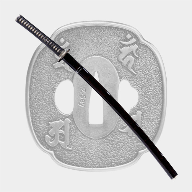 Silver Bonji Koshirae Tamahagane juka choji hamon Katana