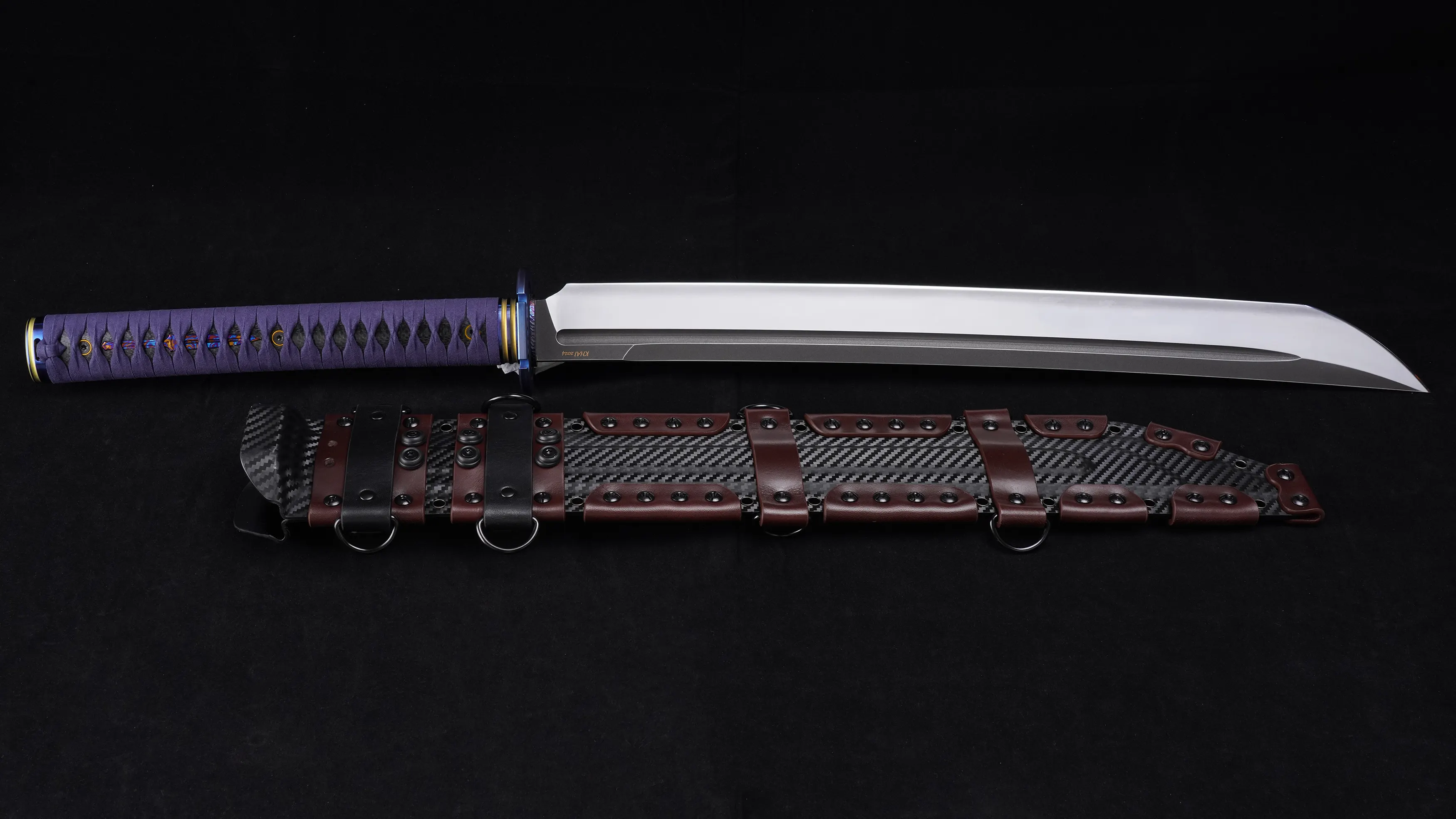 Super Assassin Katana Replica | CPM-3V Blade with Vacuum Heat