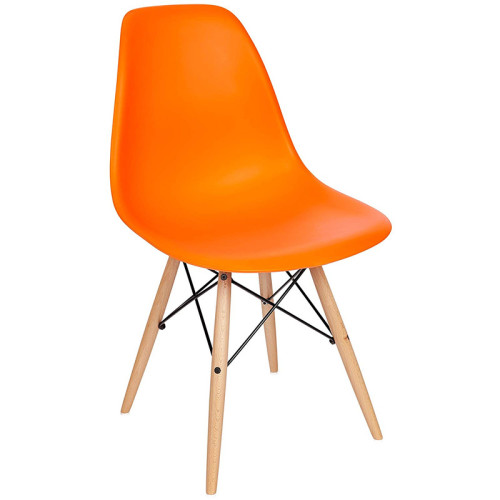 Orange Eames DSW Chair