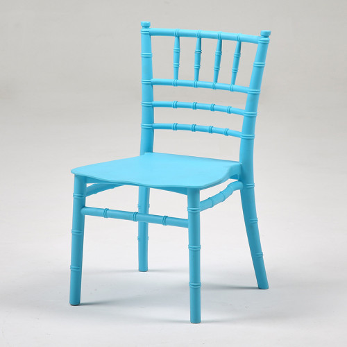 Blue PP Plastic Resin Kids Chiavari Chair