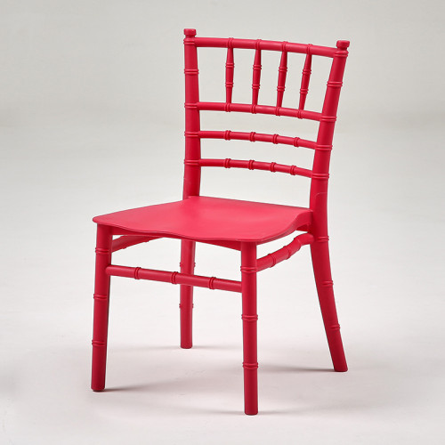 Red PP Plastic Resin Kids Chiavari Chair