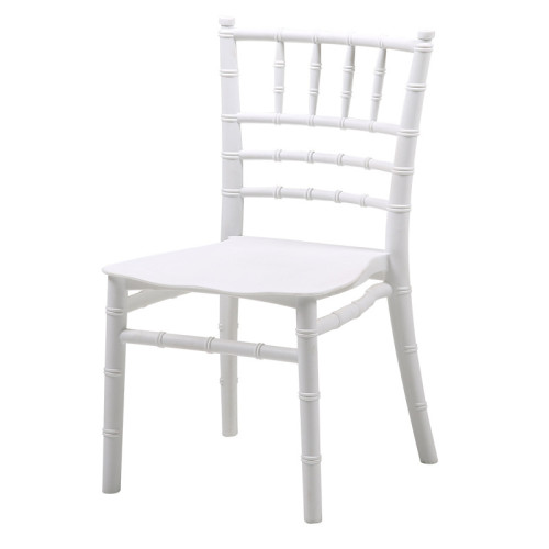 White PP Plastic Resin Kids Chiavari Chair