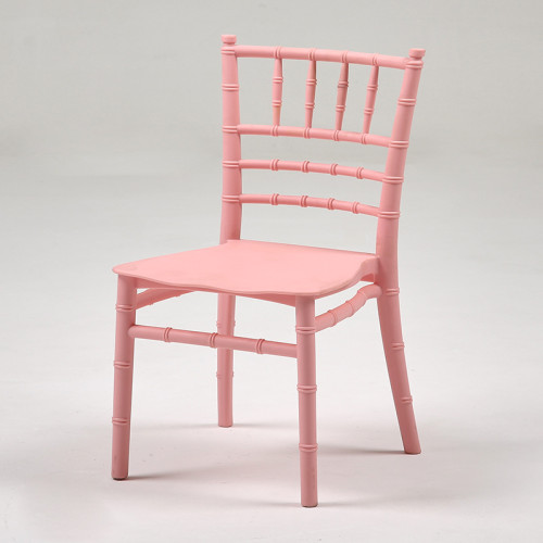 Pink PP Plastic Resin Kids Chiavari Chair