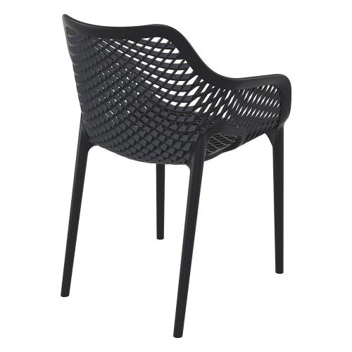 Black Air XL Dining Arm Chair