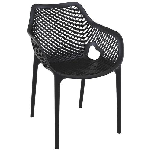 Black Air XL Dining Arm Chair