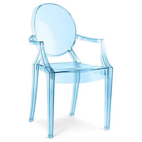 Transparent blue ghost armchair