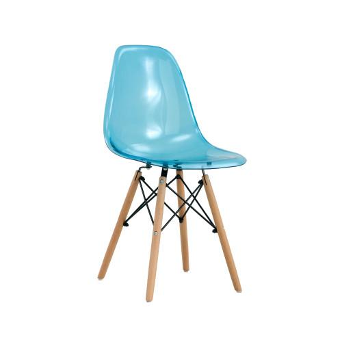 Transparent blue eames dsw chair