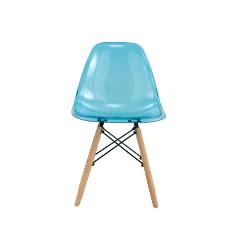 Transparent blue eames dsw chair