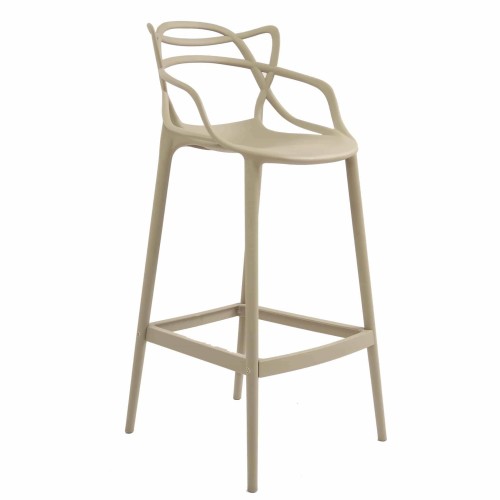 Brown masters counter stool with footrest