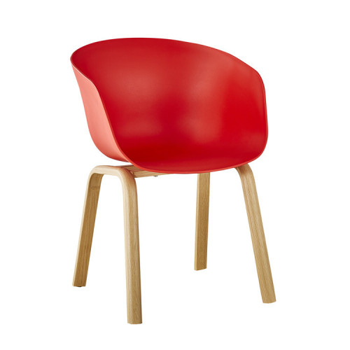 About A Chair AAC22 Red With Metal Legs
