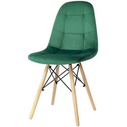 Amy green velvet side chair